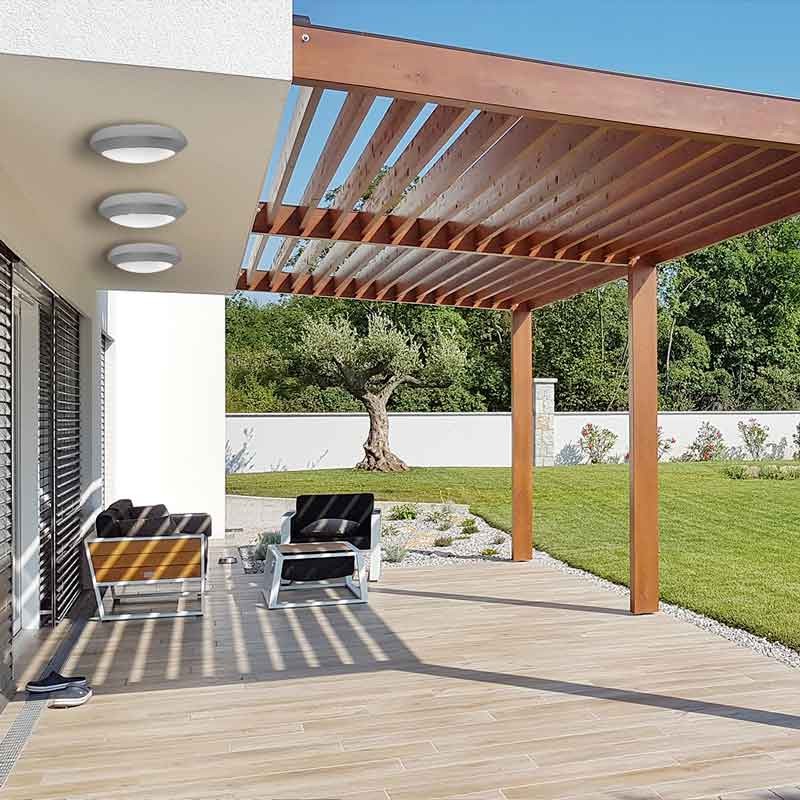 Plafón estanco para techo o pared FUMAGALLI UMBERTA 2x E27 IP66