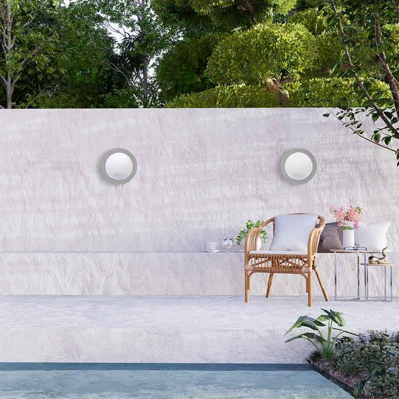 Plafón estanco para techo o pared FUMAGALLI UMBERTA 2x E27 IP66