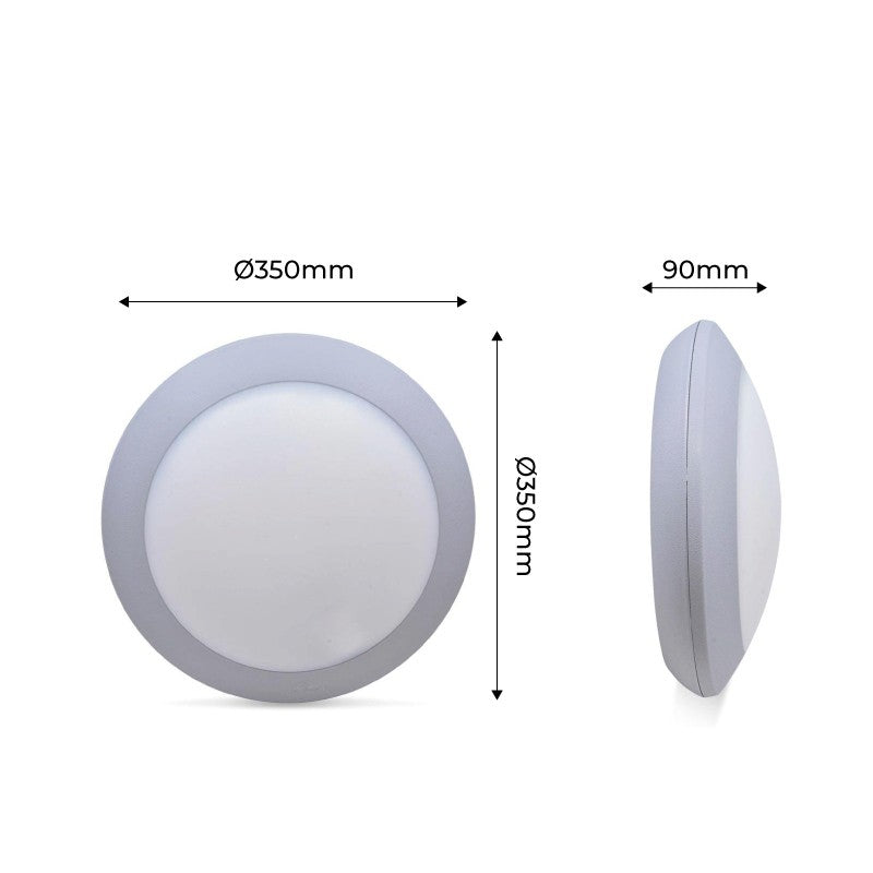 Plafón estanco para techo o pared FUMAGALLI UMBERTA 2x E27 IP66