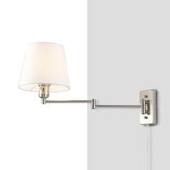 Aplique de pared con brazo articulado y enchufe "Clark" - E27