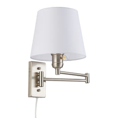 Aplique de pared con brazo articulado y enchufe "Clark" - E27