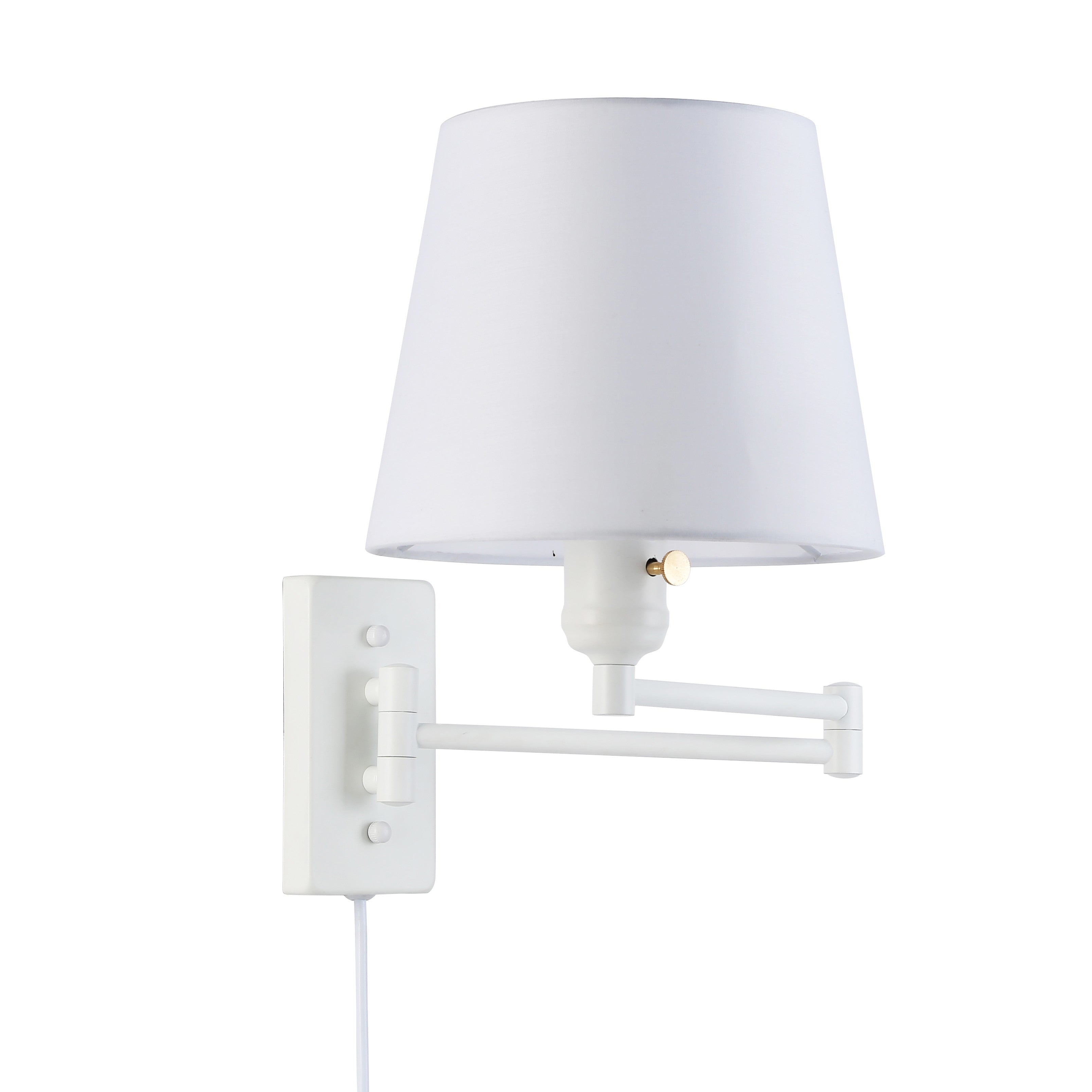 Aplique de pared con brazo articulado y enchufe "Clark" - E27