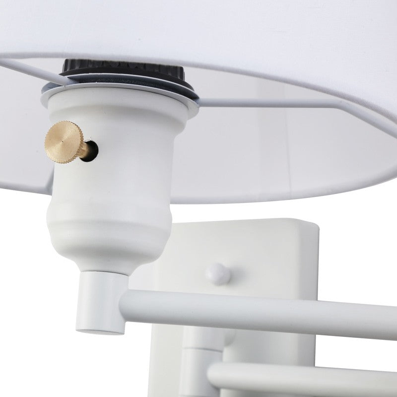 Aplique de pared con brazo articulado y enchufe "Clark" - E27