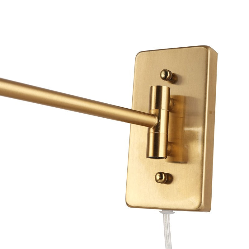 Aplique de pared con brazo articulado y enchufe "Clark" - E27