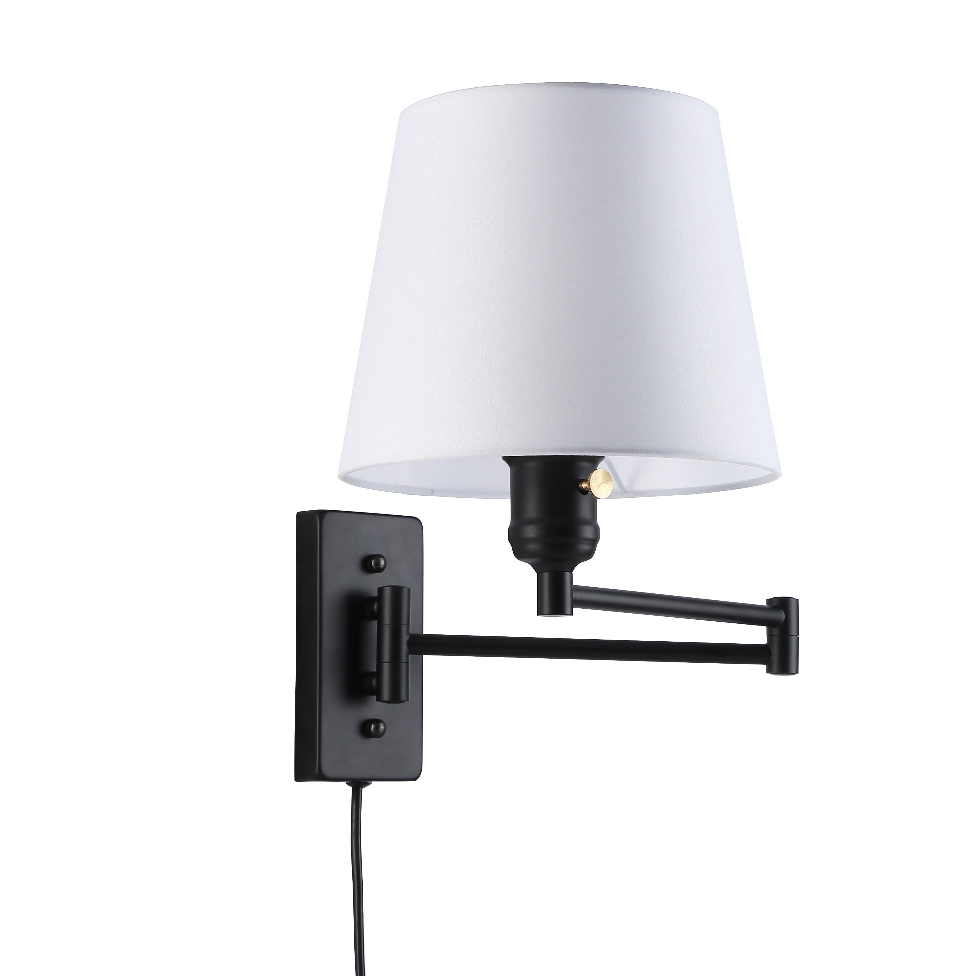 Aplique de pared con brazo articulado y enchufe "Clark" - E27