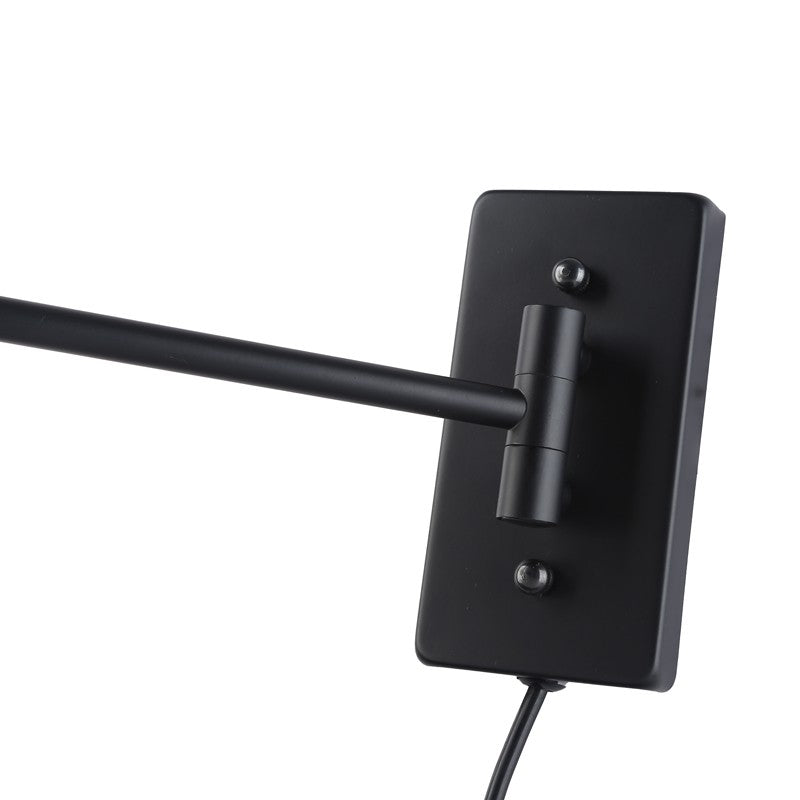 Aplique de pared con brazo articulado y enchufe "Clark" - E27