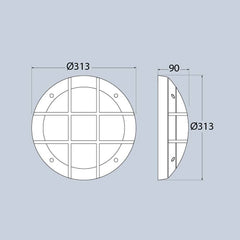 Aplique de pared náutico FUMAGALLI GELMI-GR E27 IP66