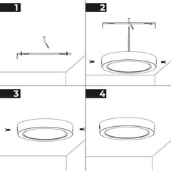 Plafón LED de superficie 6W Alta Eficiencia
