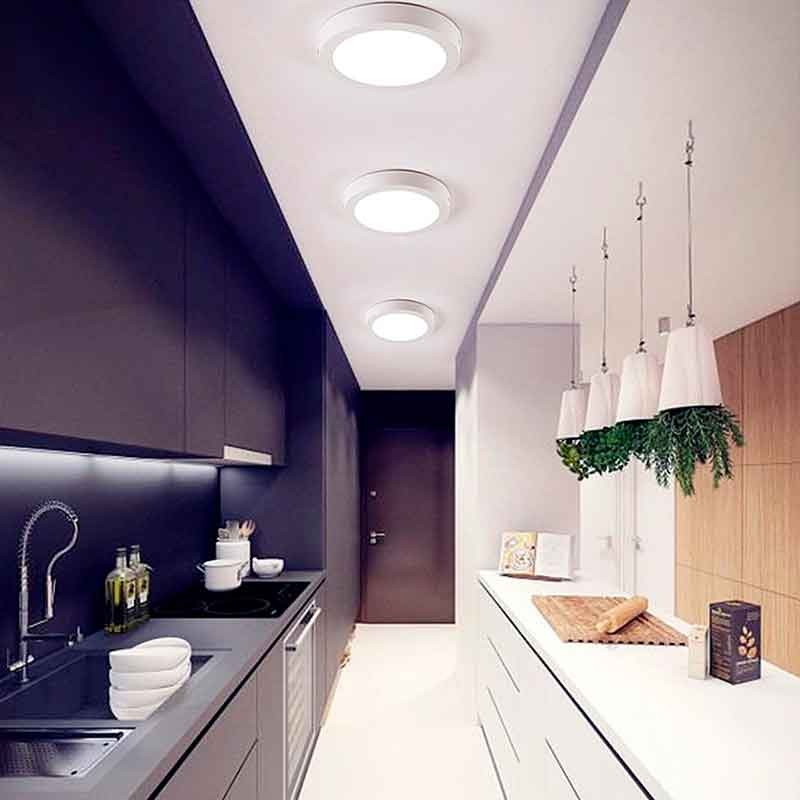 Plafón LED de superficie 6W Alta Eficiencia
