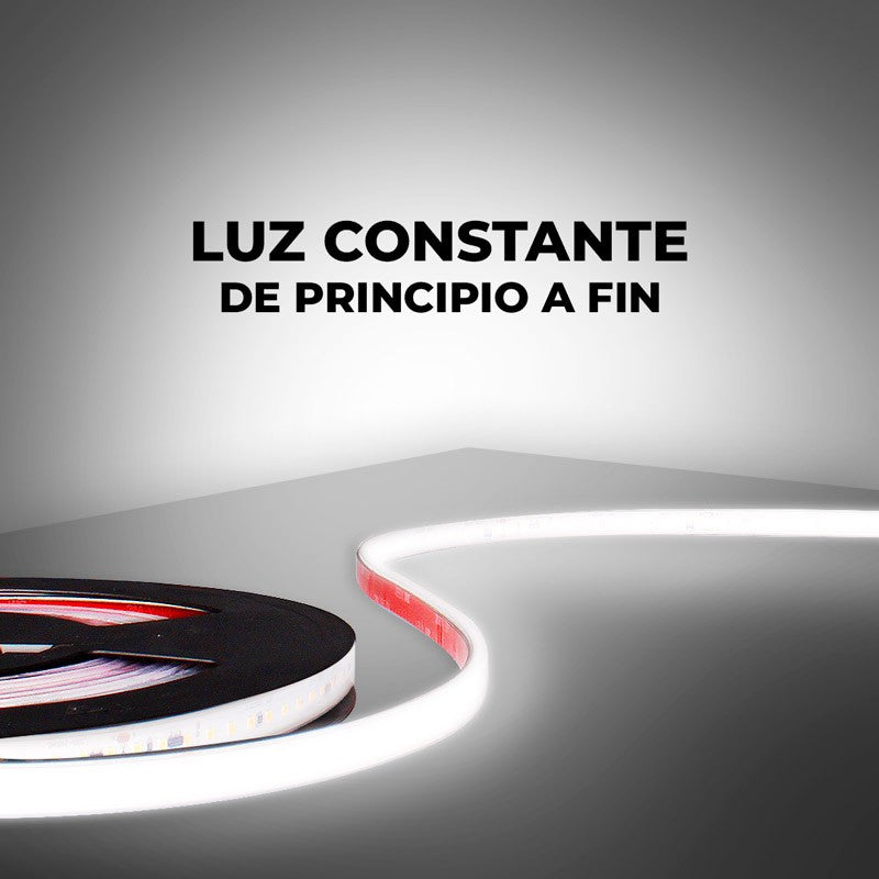 Tira LED 220V 75W (600xSMD2835) 12mm IP67 Rollo 5 metros