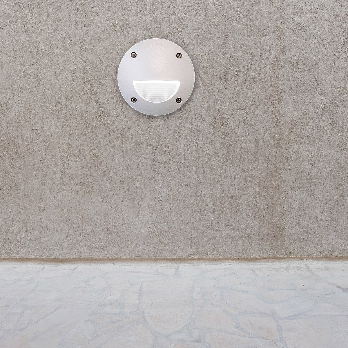 Baliza empotrable Blanca FUMAGALLI "LETI 100 ROUND-ST" GX53 - 3W - Luz neutra -  IP66