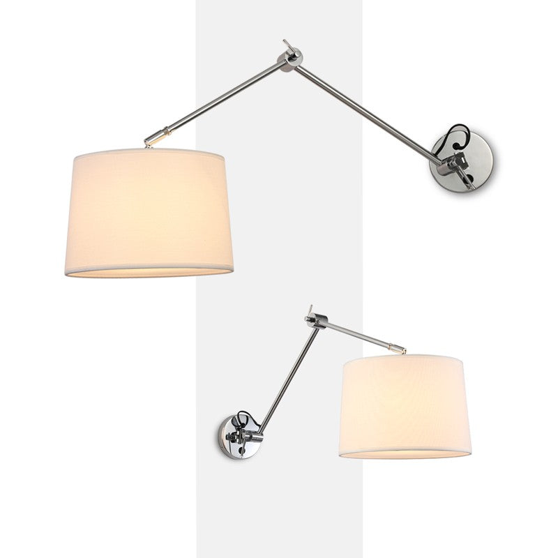 Aplique de pared cilíndrico con diseño clásico y articulado "ELBOW" E27