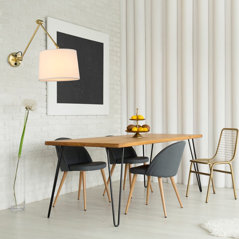 Aplique de pared cilíndrico con diseño clásico y articulado "ELBOW" E27