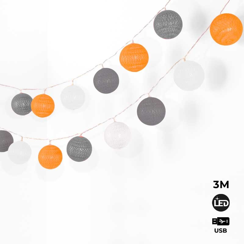 Guirnaldas decorativas de luces LED USB