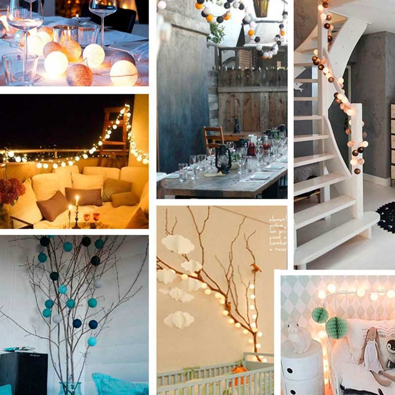 Guirnaldas decorativas de luces LED USB