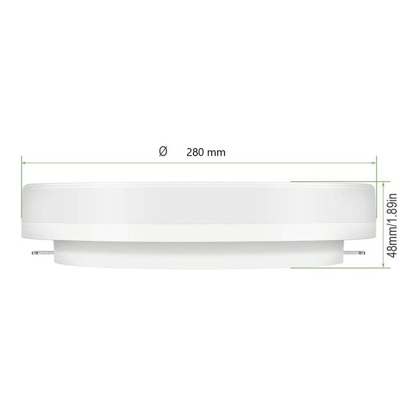 Plafón LED estanco circular blanco 24W CCT - 2400lm - IP65