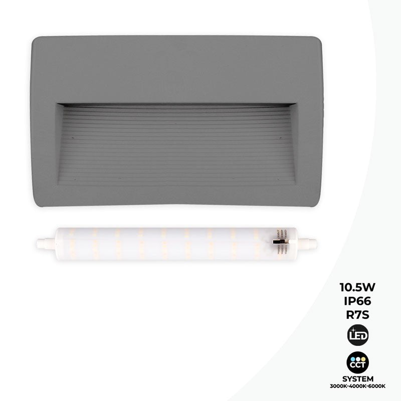 Baliza de pared LED CCT para exterior FUMAGALLI LORENZA 270 R7S 10.5W