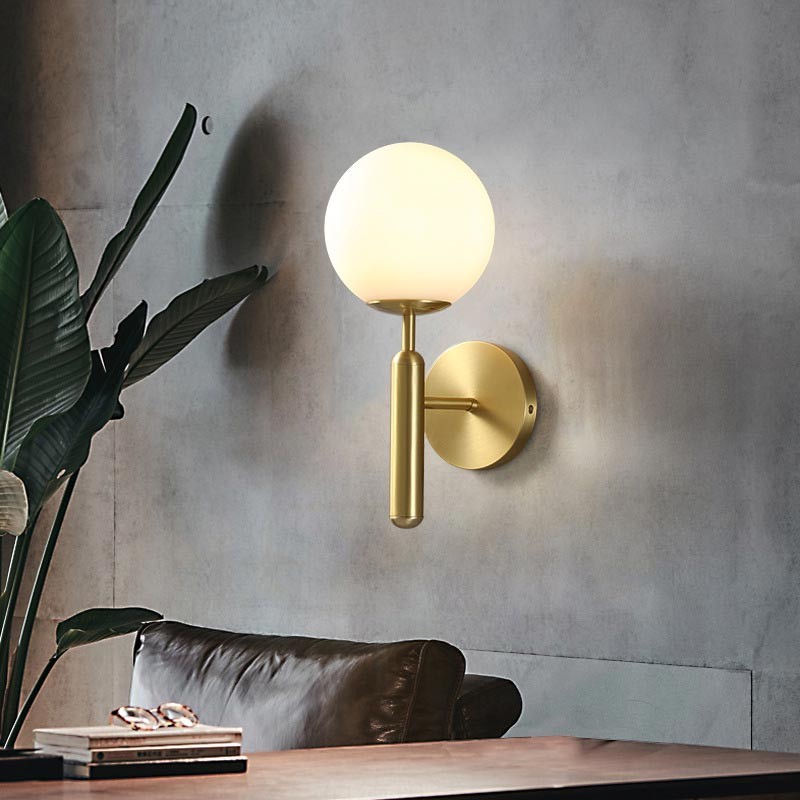 Aplique de pared bola cristal "Elsa" - E14