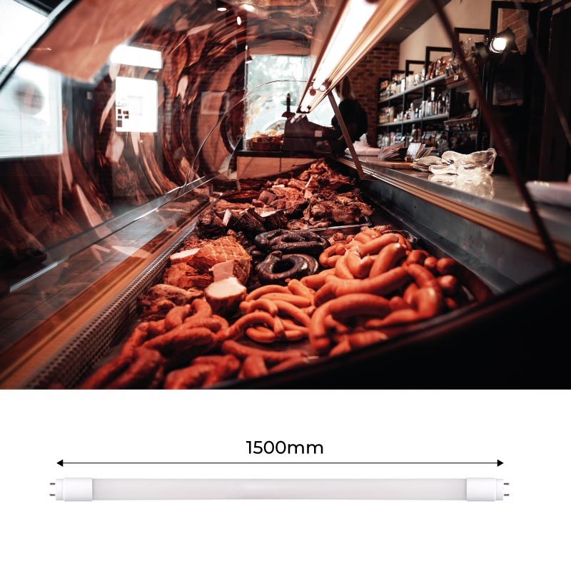 Tubo LED T8 especial carnicerías 150cm 22W