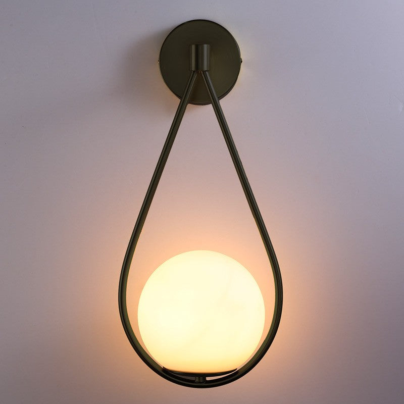 Aplique de pared bola cristal "Clara" - E14