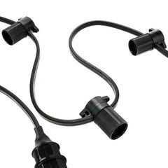 Cable Plano Negro 2x1,5mm2 para Guirnalda a medida (venta por metros)