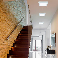 Plafón LED cuadrado de superficie 24W Alta Eficiencia