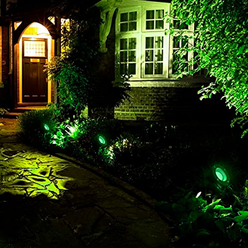 KIT Estaca de jardín + Bombilla GU10 LED 5W en verde