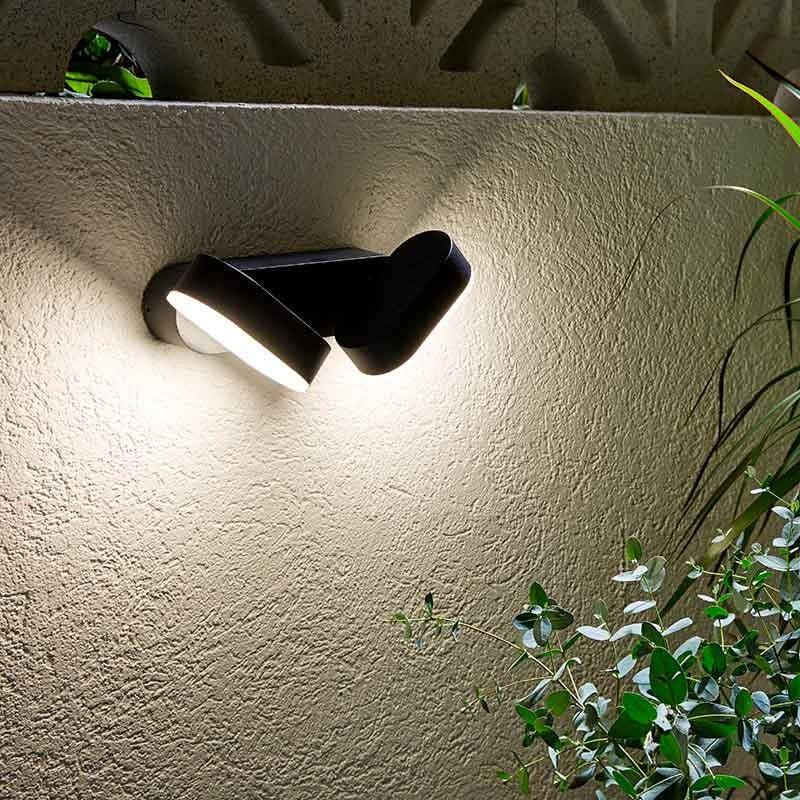 Aplique de pared LED doble para exterior orientable Endura 13W IP54