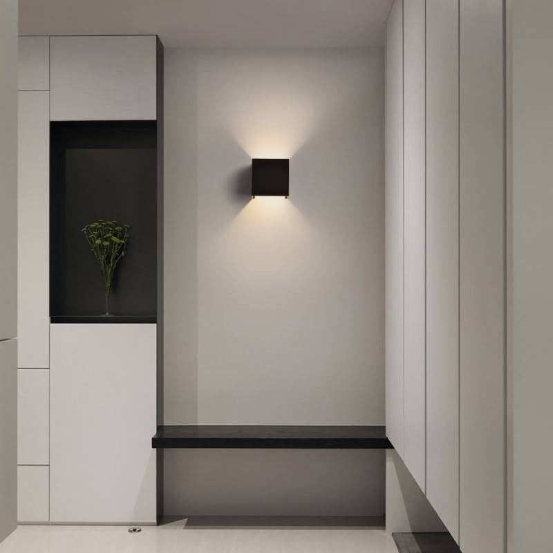 Pack de 8 Apliques de pared "KURTIN" 6W luz up and down regulable