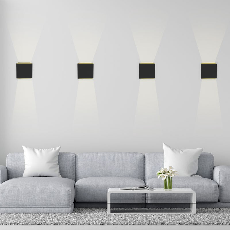 Pack de 2 Apliques de pared "KURTIN" 6W apertura de luz regulable