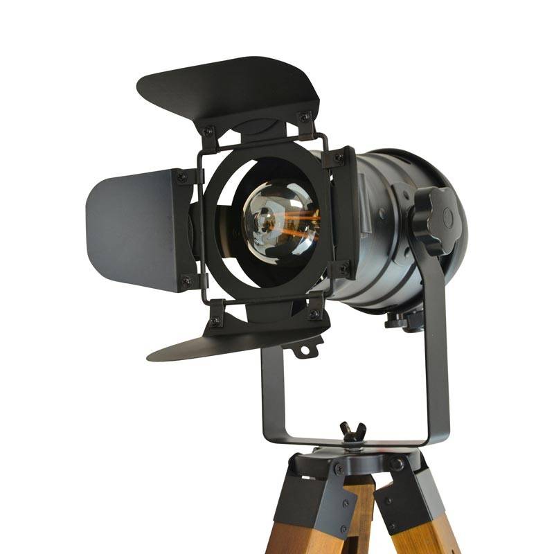 Lámpara de mesa vintage con trípode "Cinema Mini"