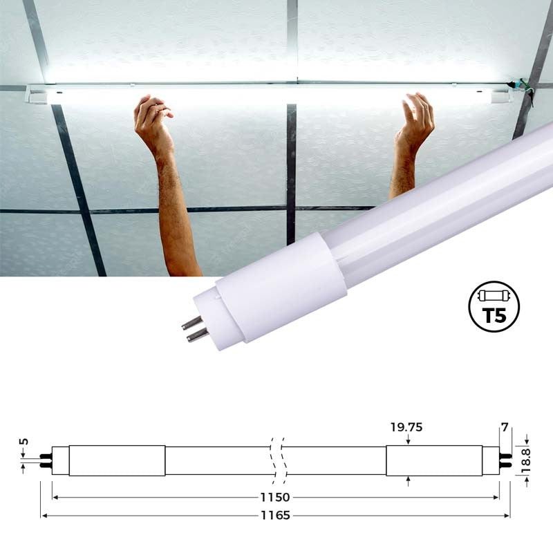 Tubo LED 120cm T5 - 16W -  115lm/W