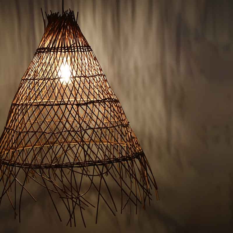 Lámpara colgante de mimbre "Willow"
