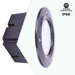 Baliza empotrable LED FUMAGALLI "LETI 100 ROUND" GX53 - 3W - IP66