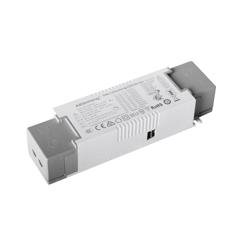 Driver regulable DALI PUSH 0-10V 9-42V 44W multicorriente (700-1050mA)