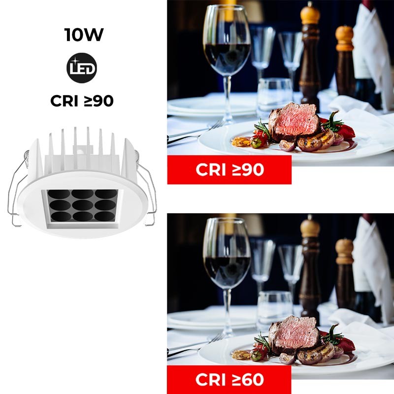 Downlight Led 10W 24º UGR18 Chip Osram