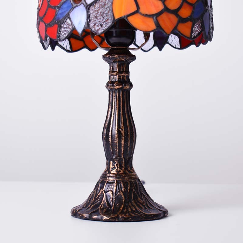 Lámpara de mesa inspiración "Tiffany" con mosaico de cristal