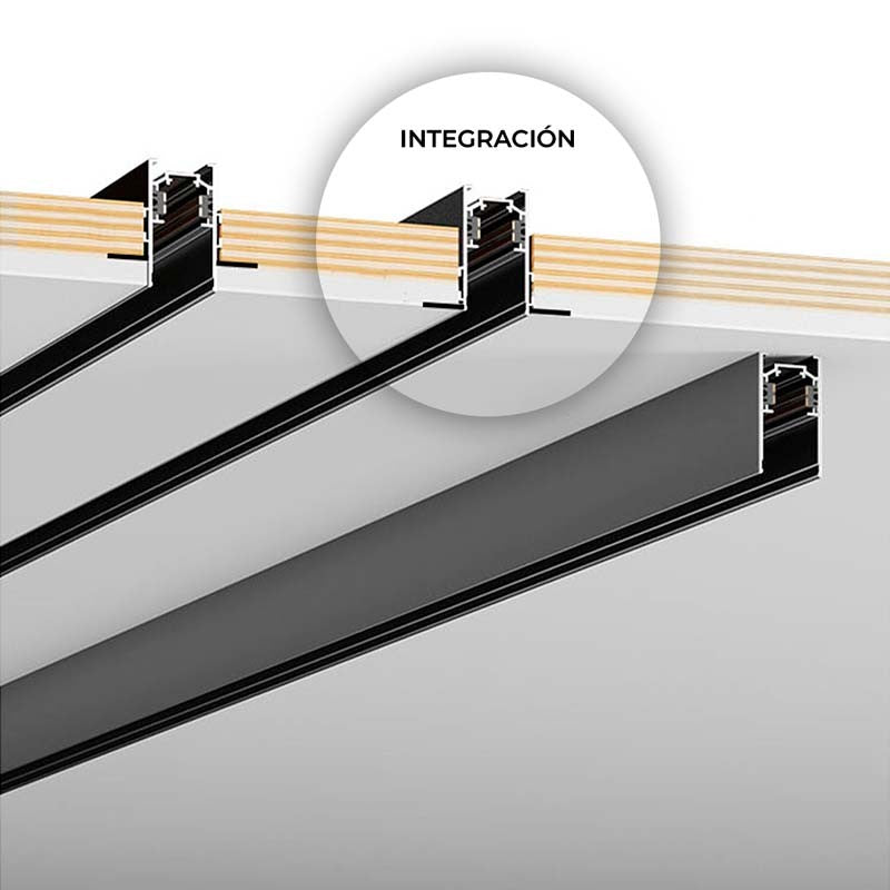 Carril magnético 20mm de integración 48V - 2 metros