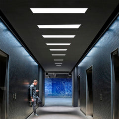 Pack de 6 paneles LED slim 120X30 cm -  Driver Philips - 44W - UGR19 - IP40
