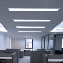 Pack de 4 paneles LED slim 120X30 cm -  Driver Philips - 44W - UGR19 - IP40