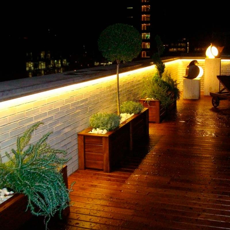 Bañador LED flexible monocolor 24V DC - 5 metros - 2700K - IP67