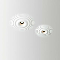 Luminaria de escayola con efecto onda trimless / integración - 20x20cm - GU10