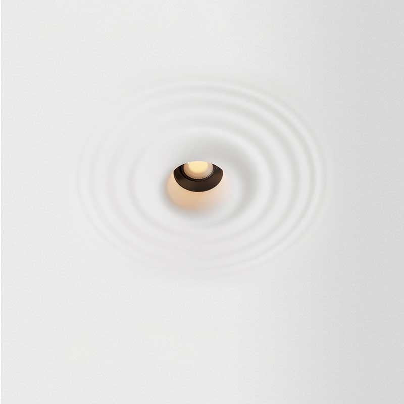 Luminaria integrable de escayola con efecto onda trimless / integración  - 30x30cm - GU10