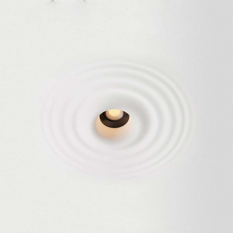 Luminaria de escayola con efecto onda trimless / integración - 20x20cm - GU10