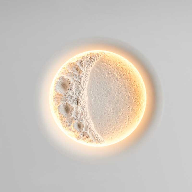 Lámpara integrable de escayola trimless en forma de luna "SIDEREUS" - 60x60cm - 17 W