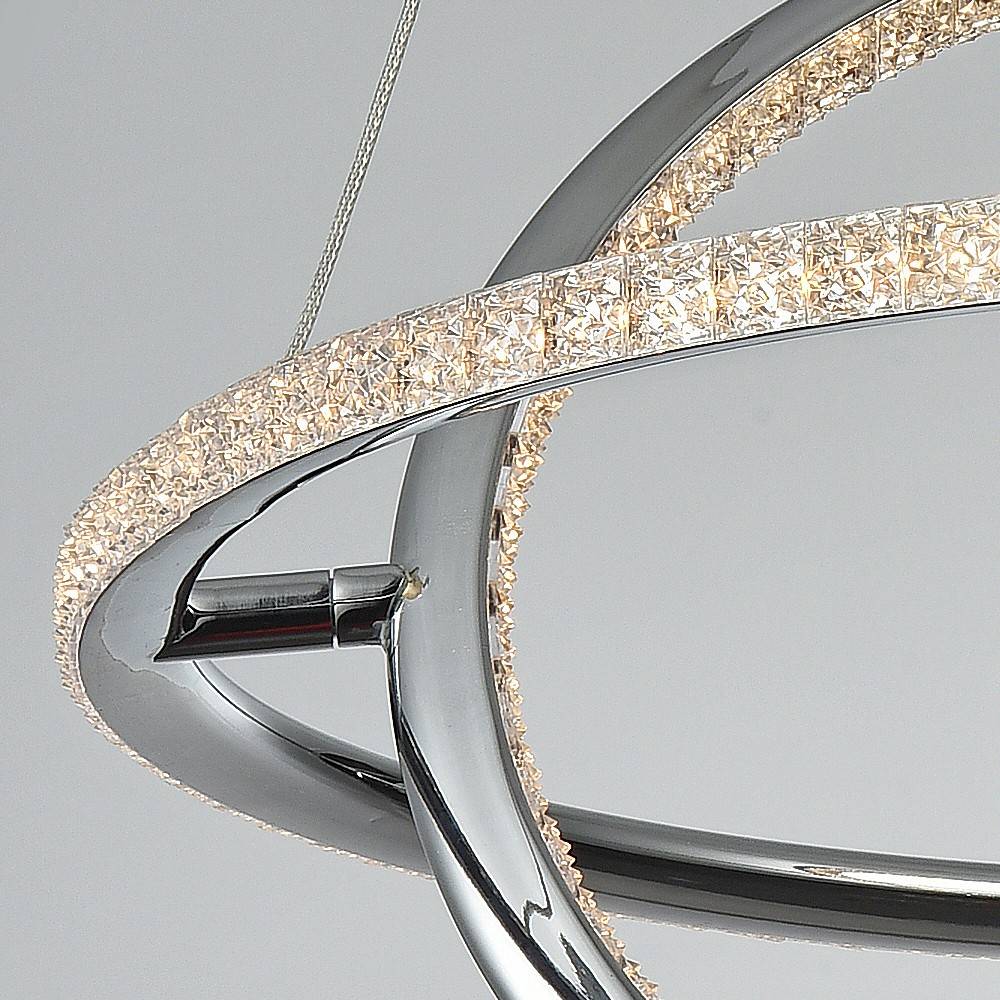 Lámpara colgante LED "SIRKLER" 28W efecto cuarzo