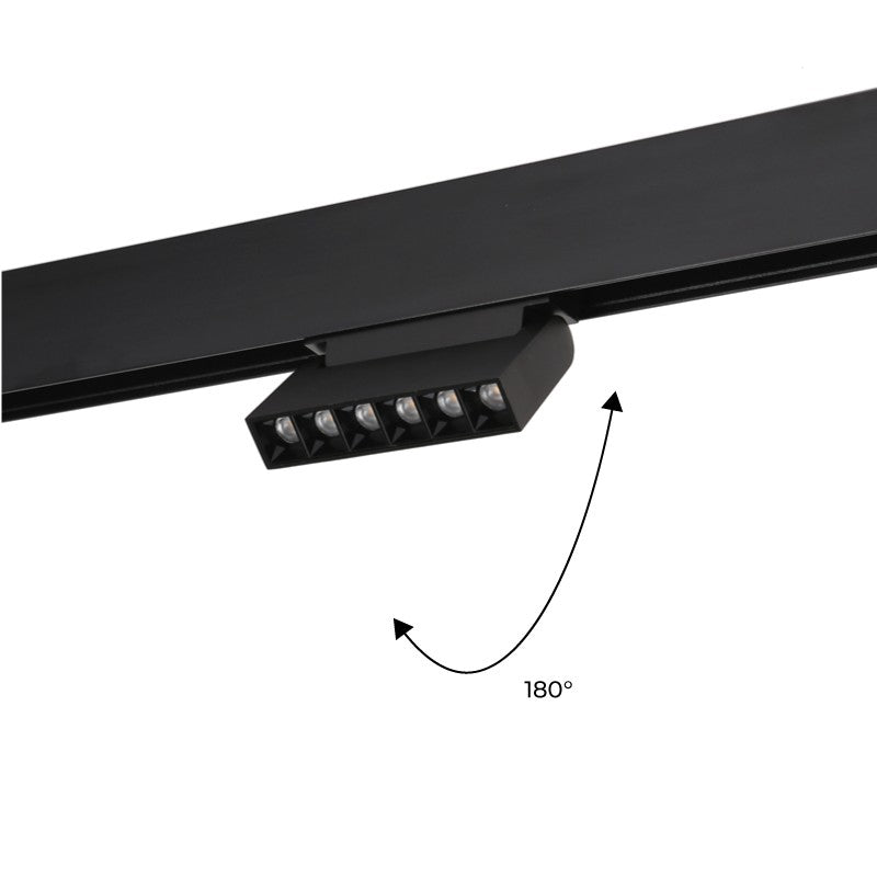 Luminaria lineal LED orientable para carril magnético 48V - 6W - UGR16