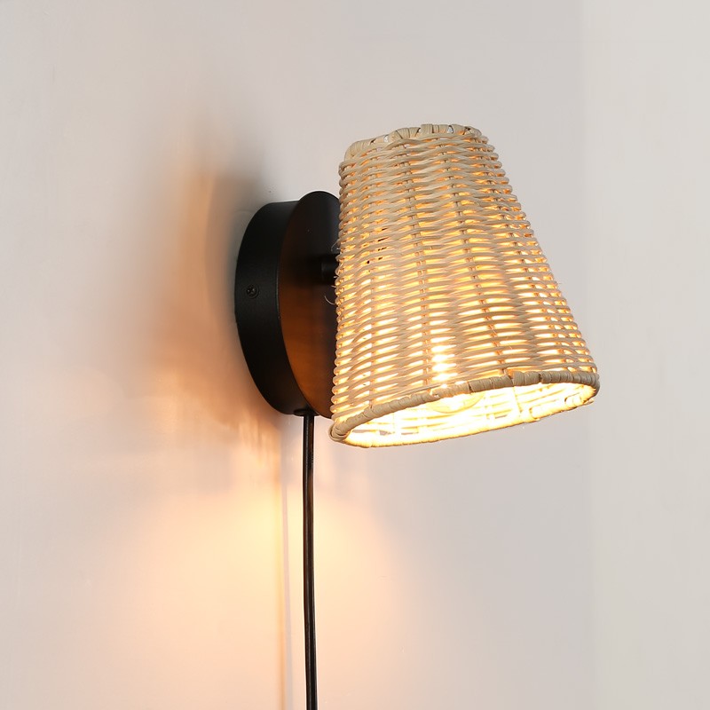 Aplique de pared de mimbre "BLIND"