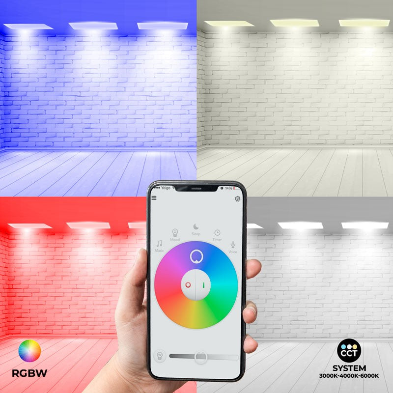 Panel LED WIFI SMART RGB / RGBW + CCT - 60x60 cm - 40W - IP40