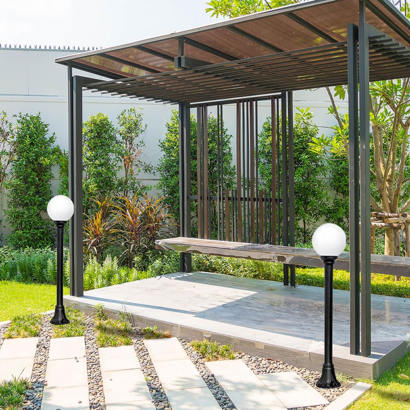 Farola exterior Fumagalli LED "GLOBO MIZAR/G250" 8.5W E27 - CCT
